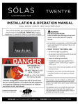 Solas ONE6 FS Installation &amp; Operation Manual