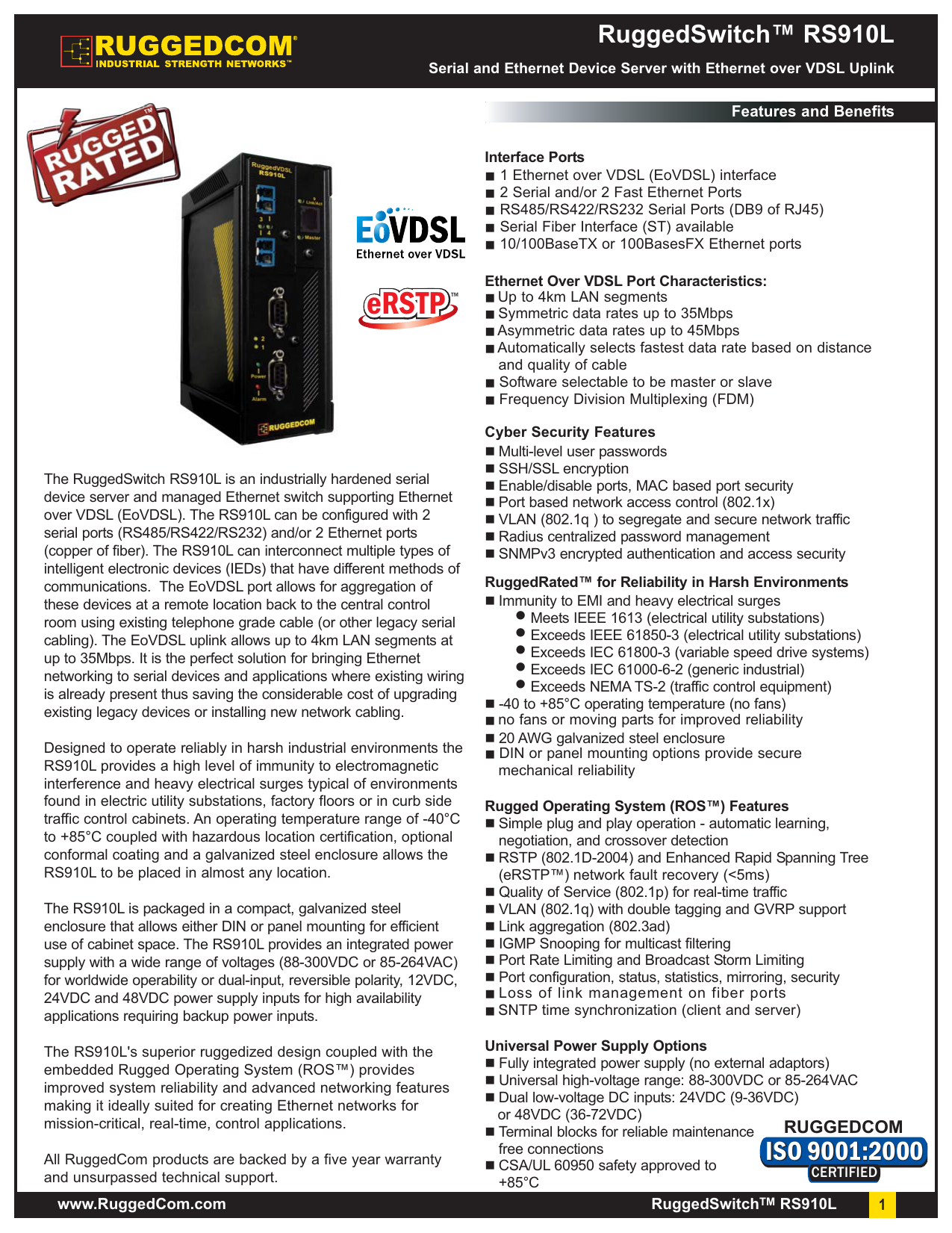 Rs910l Datasheet Rev1e Rs900l Datasheet Rev1b Qxd Qxd Manualzz