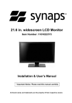 Synaps 11010223Y3 Installation &amp; User Manual
