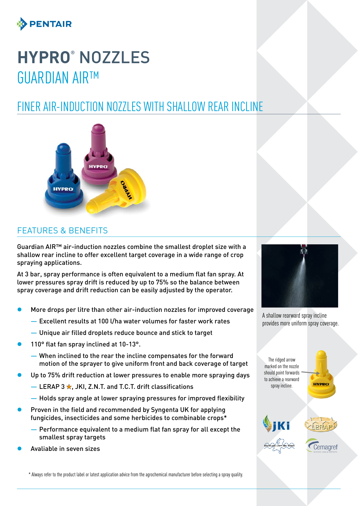 Hypro Nozzles Guardian Air Manualzz