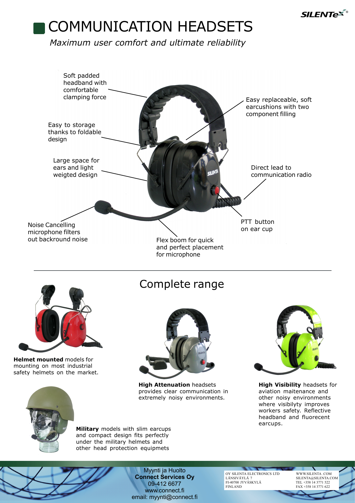 communication headsets for noisy environments