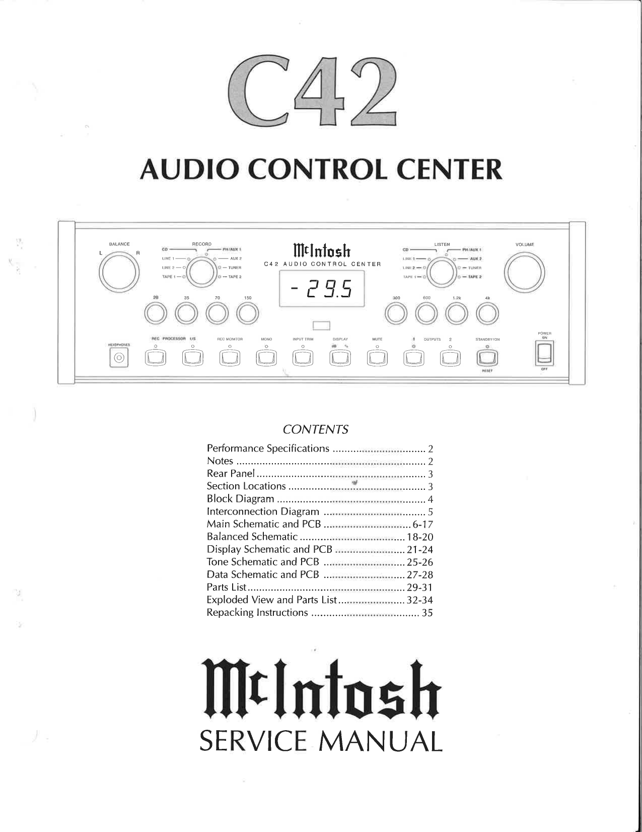 Page 1 Audio Control Center Balance Fecoro Manualzz