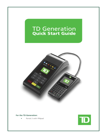 TD TD Generation Quick start manual | Manualzz