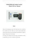 Vehicle GPS Tracker 103-RS A/B User Manual