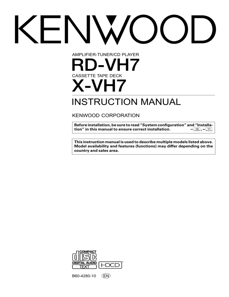 Kenwood Rd Vh7 User Guide Manual Manualzz