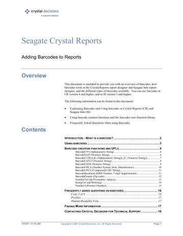 seagate crystal report 10