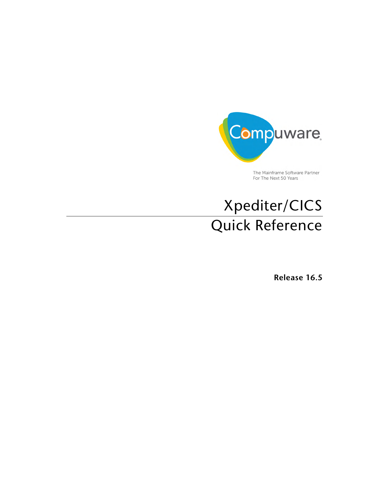Xpediter/CICS Quick Reference Manualzz