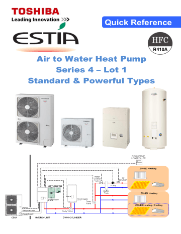 Quick Reference Air to Water Heat Pump Series 4 – Lot 1 Standard | Manualzz