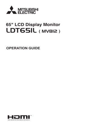 Mitsubishi Electric LDT65IL Operation Manual | Manualzz