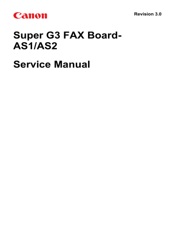 Super G3 Fax Board As1 As2 Service Manual Manualzz