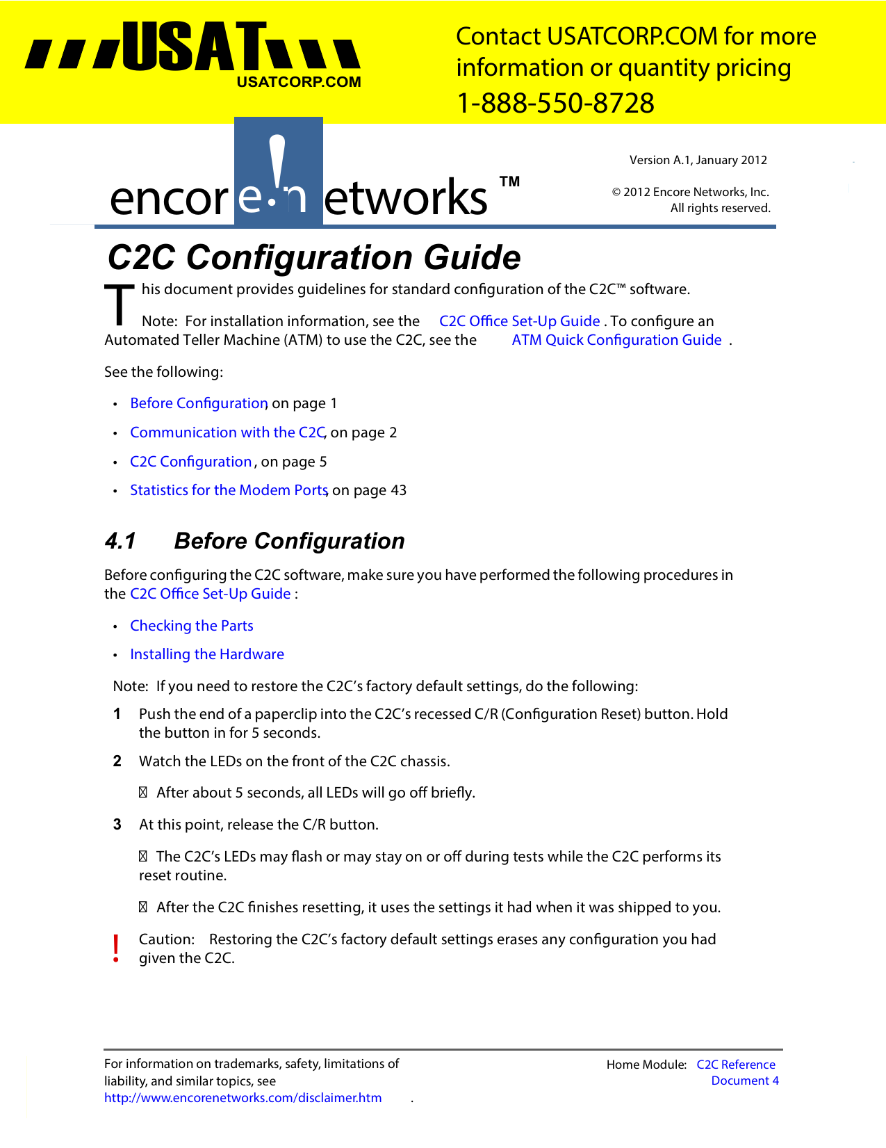 C2C Configuration Guide | Manualzz