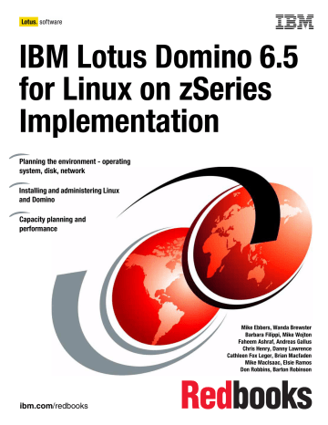 Ibm Lotus Domino 6 5 For Linux On Zseries Manualzz