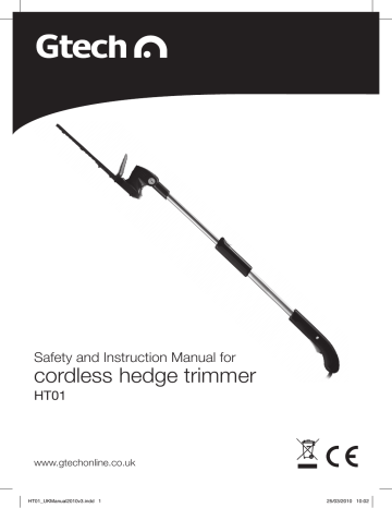 cordless hedge trimmer | Manualzz