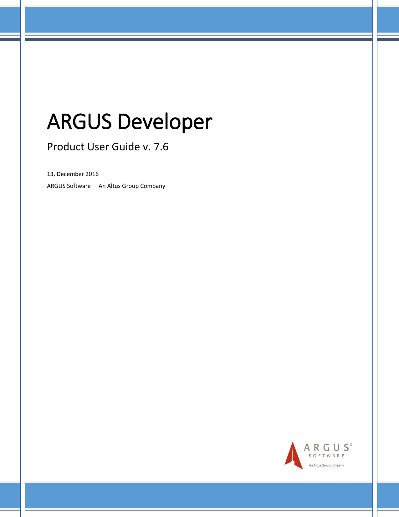 argus developer in practice