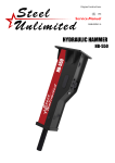 Hydraulic hammer HB-550 Service Manual