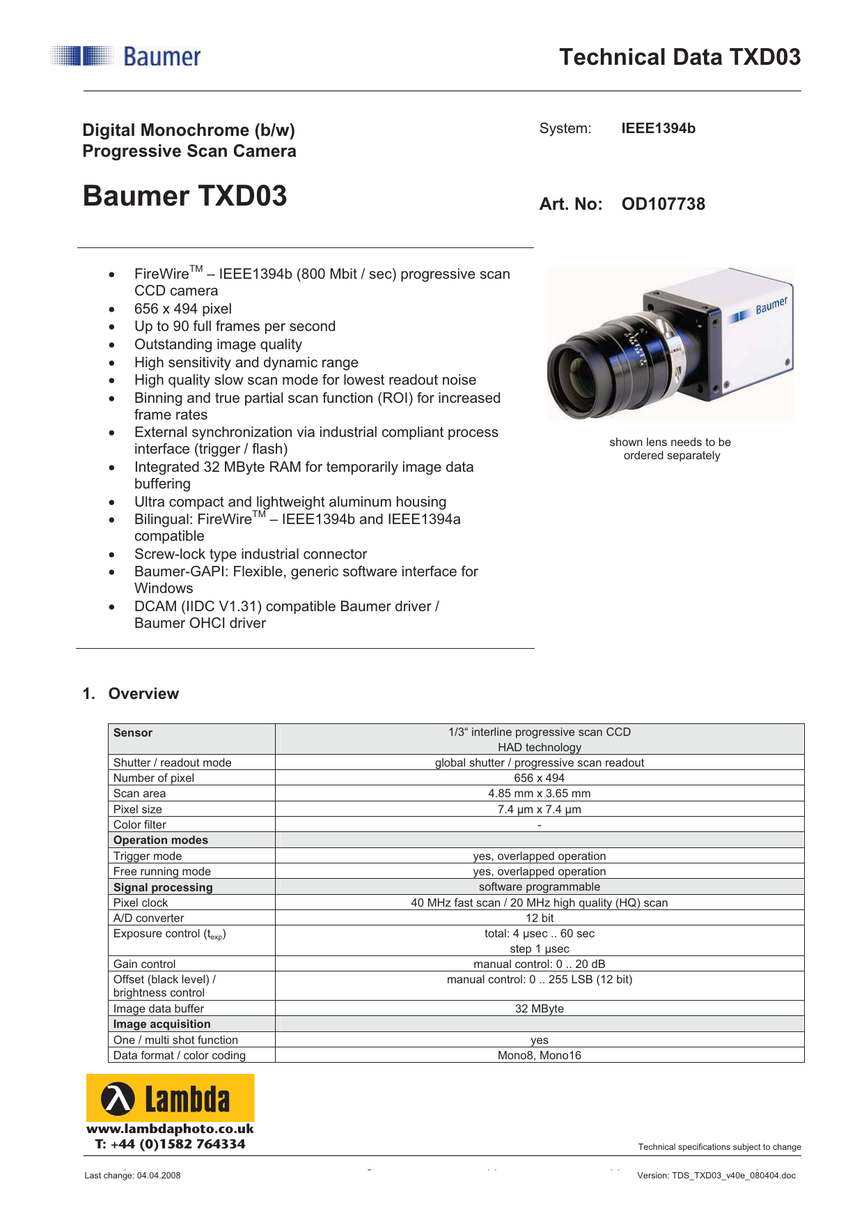 Baumer Optronic Camera FCAM Driver Windows Baumer Optronic Camera FCAM Driver (2019)
