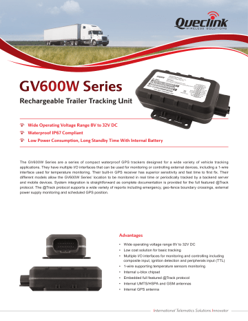 GV600W Series | Manualzz