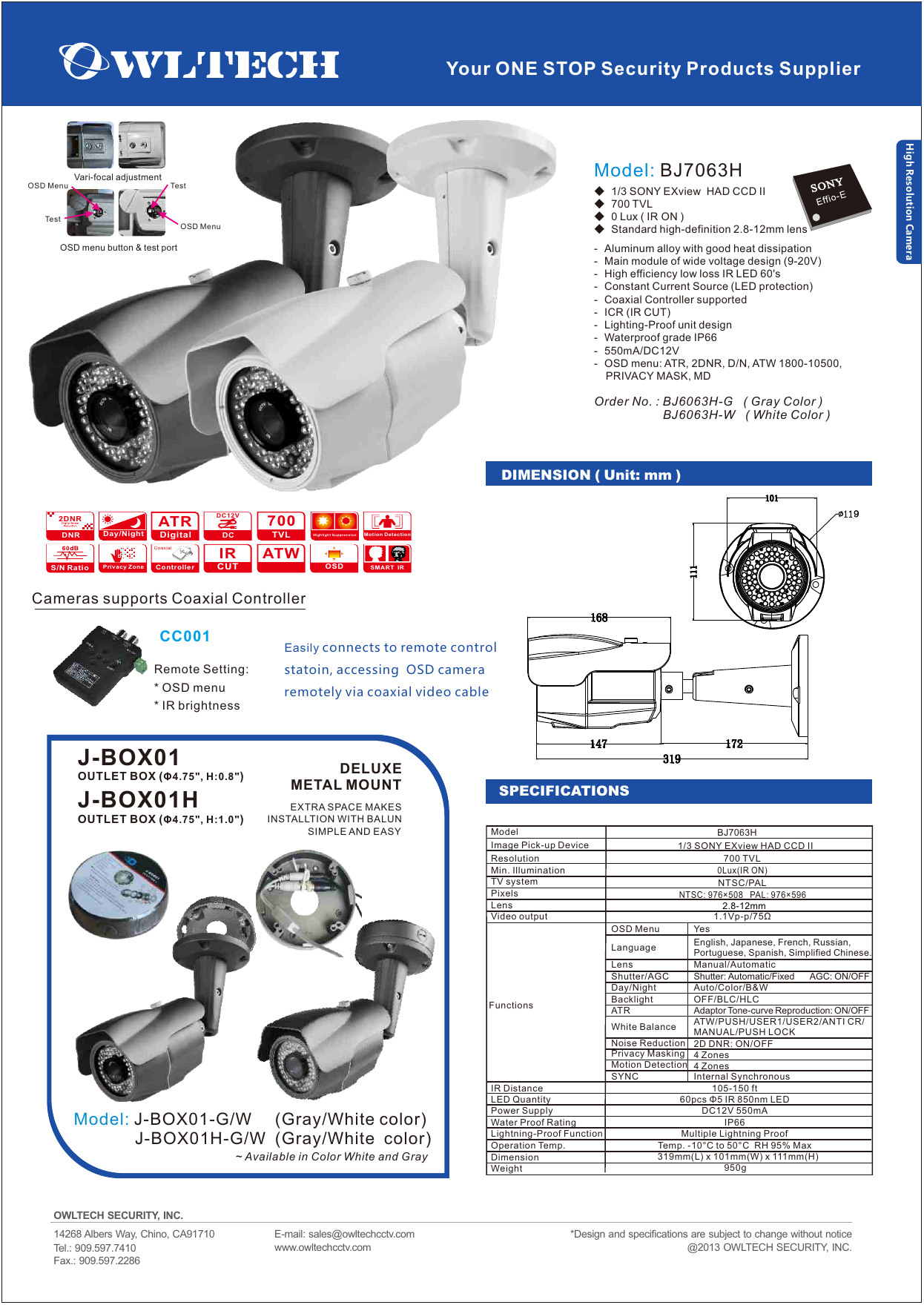 owltech cctv