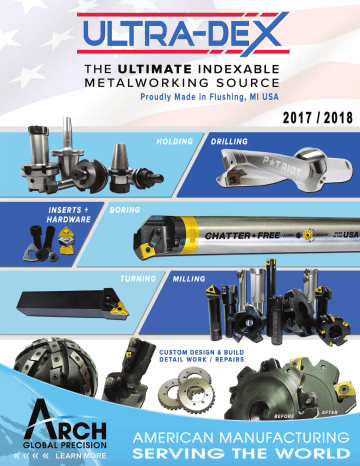 Ultra Dex Indexable Drill .875" Coolant Thru 2xD Shank Drilling 