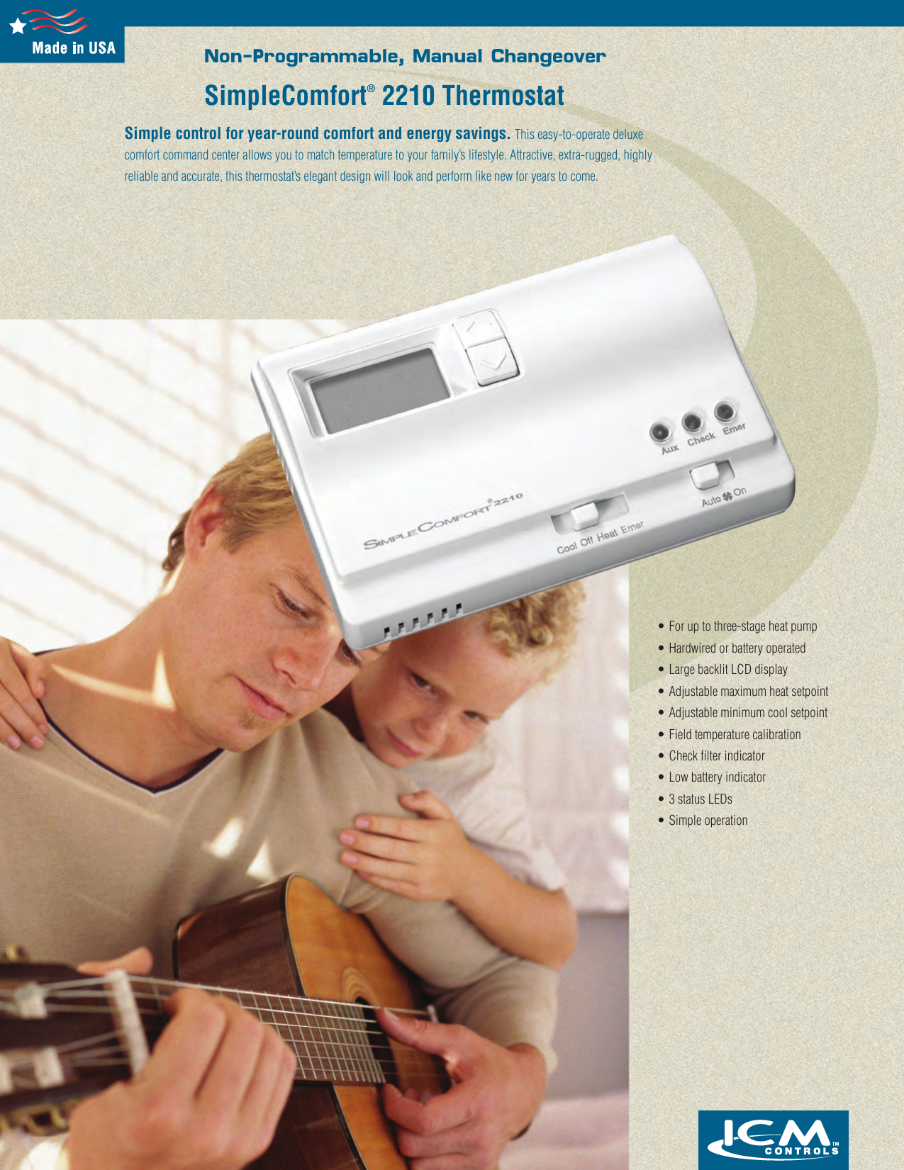 Simplecomfort 2210 Thermostat Manualzz