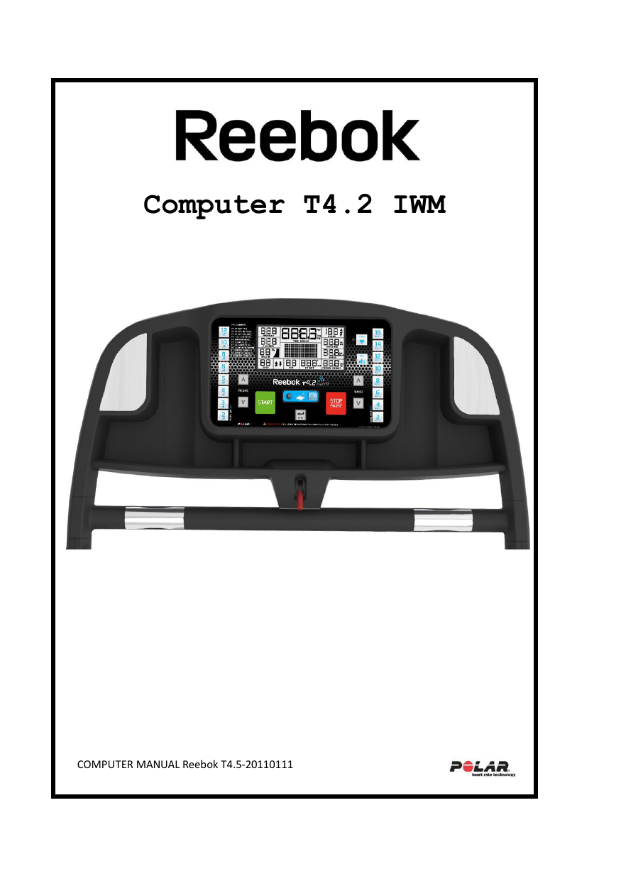 reebok fusion treadmill user manual