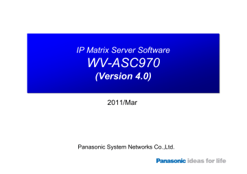 WV-ASC970 WV-ASC970 | Manualzz