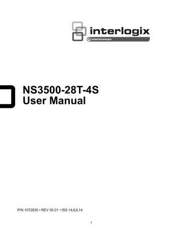 Interlogix NS3500-28T-4S User manual | Manualzz