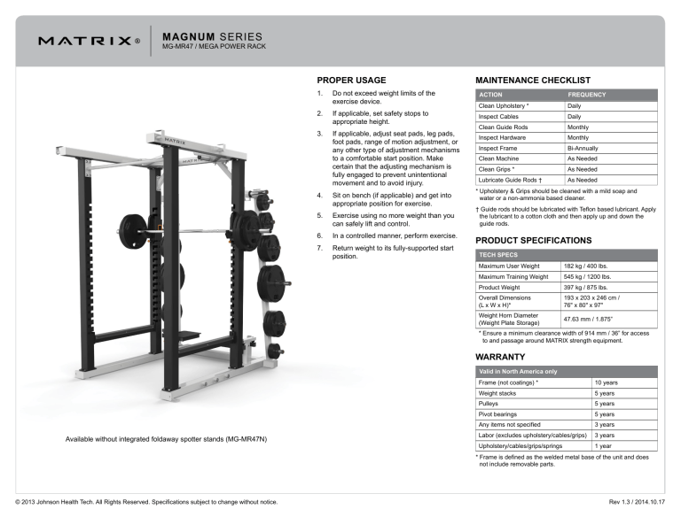 matrix mega power rack