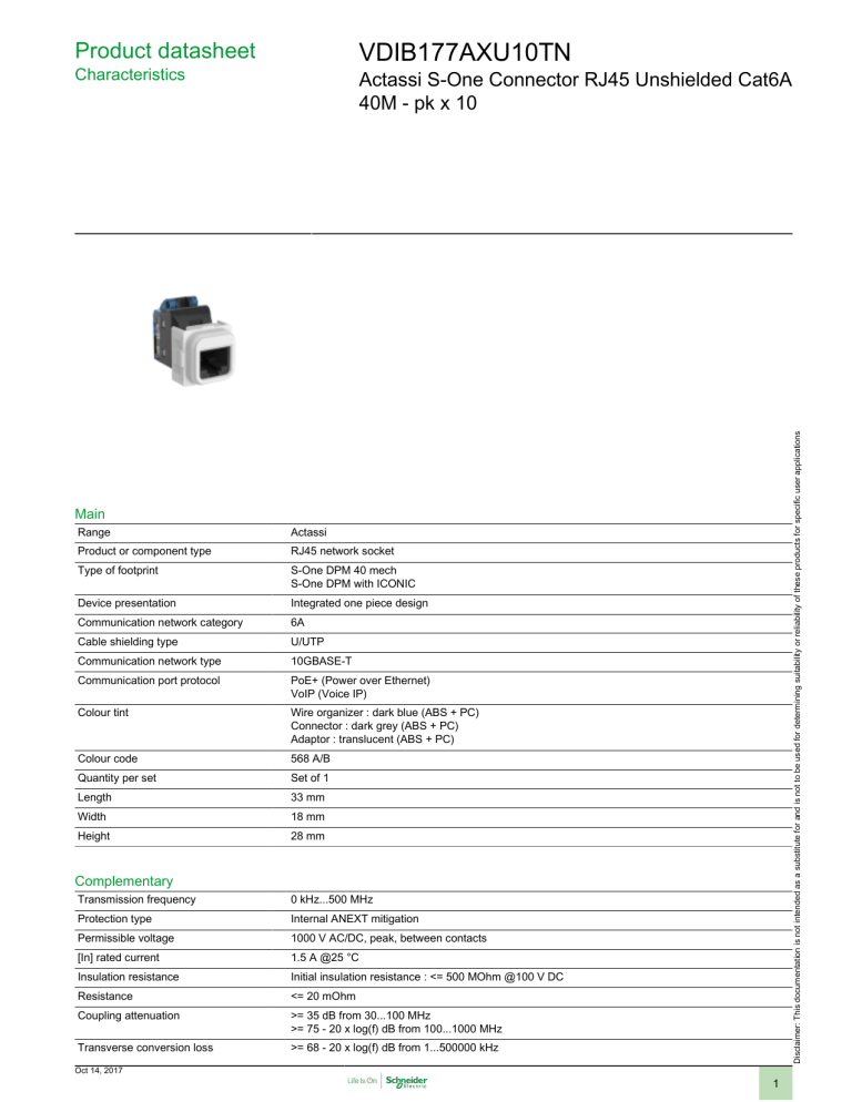 Vdib177axu10tn Schneider Electric Manualzz