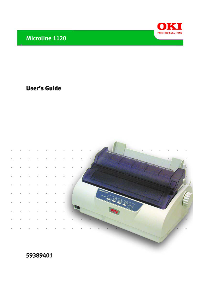 Parts of the Printer. OKI MICROLINE 