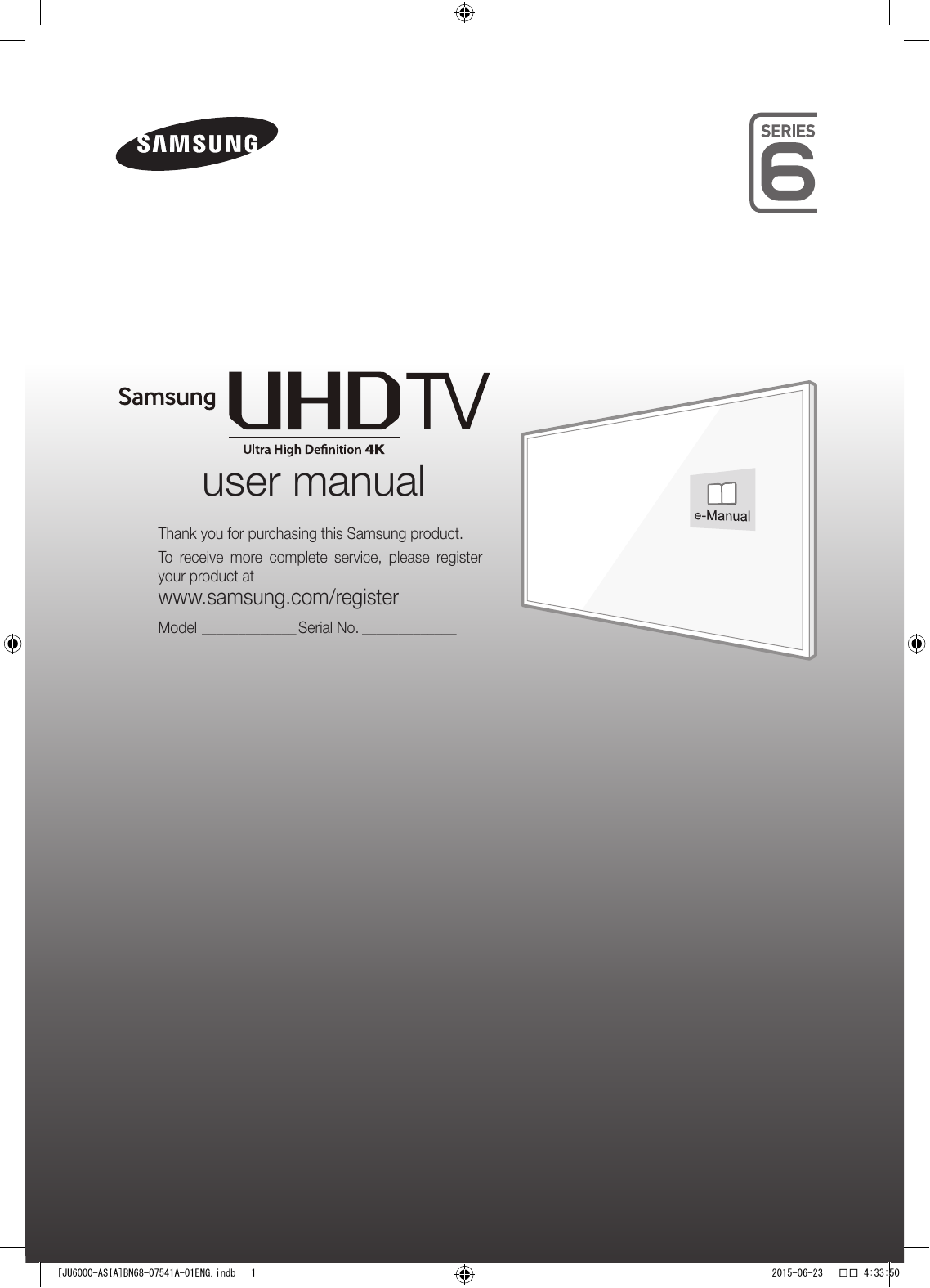 Samsung Ua40ju6000k Ua55ju6000k Ua65ju6000k Ua48ju6000k Ua50j5500aw Quick Guide Manualzz