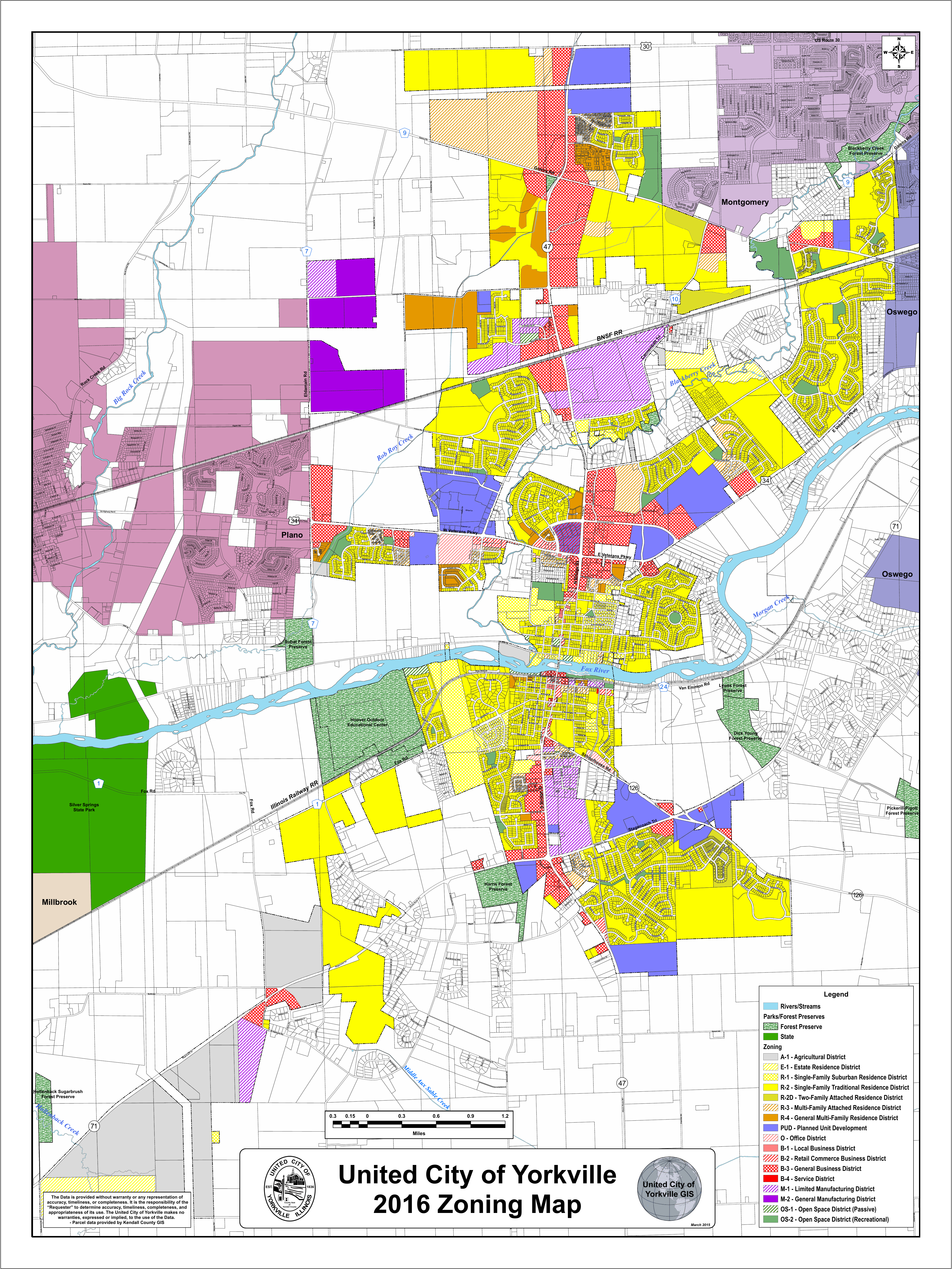 Oswego Il Zoning Map United City Of Yorkville 2016 Zoning Map | Manualzz