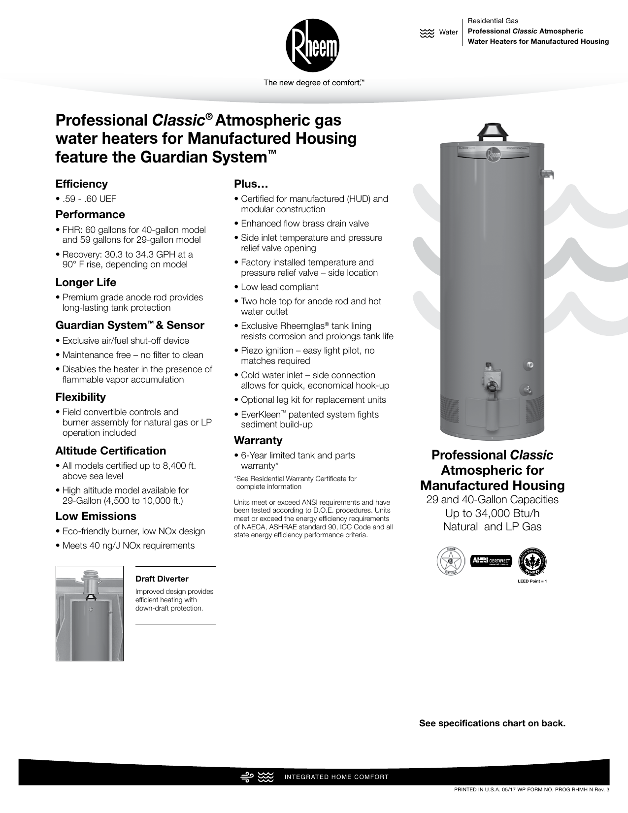 Professional Classic Atmospheric Gas Water Heaters For Manualzz