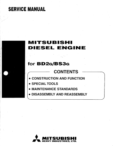 Mitsubishi Heavy Industries S4E2 Service manual | Manualzz