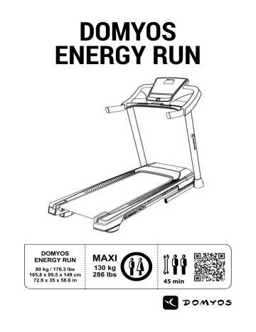 Domyos ENERGY RUN Manual - Treadmill User Guide | Manualzz