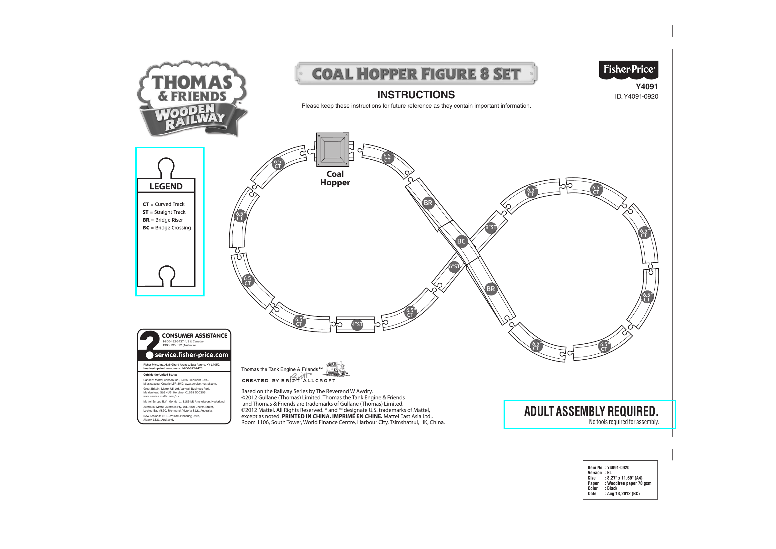 thomas coal hopper figure 8 set