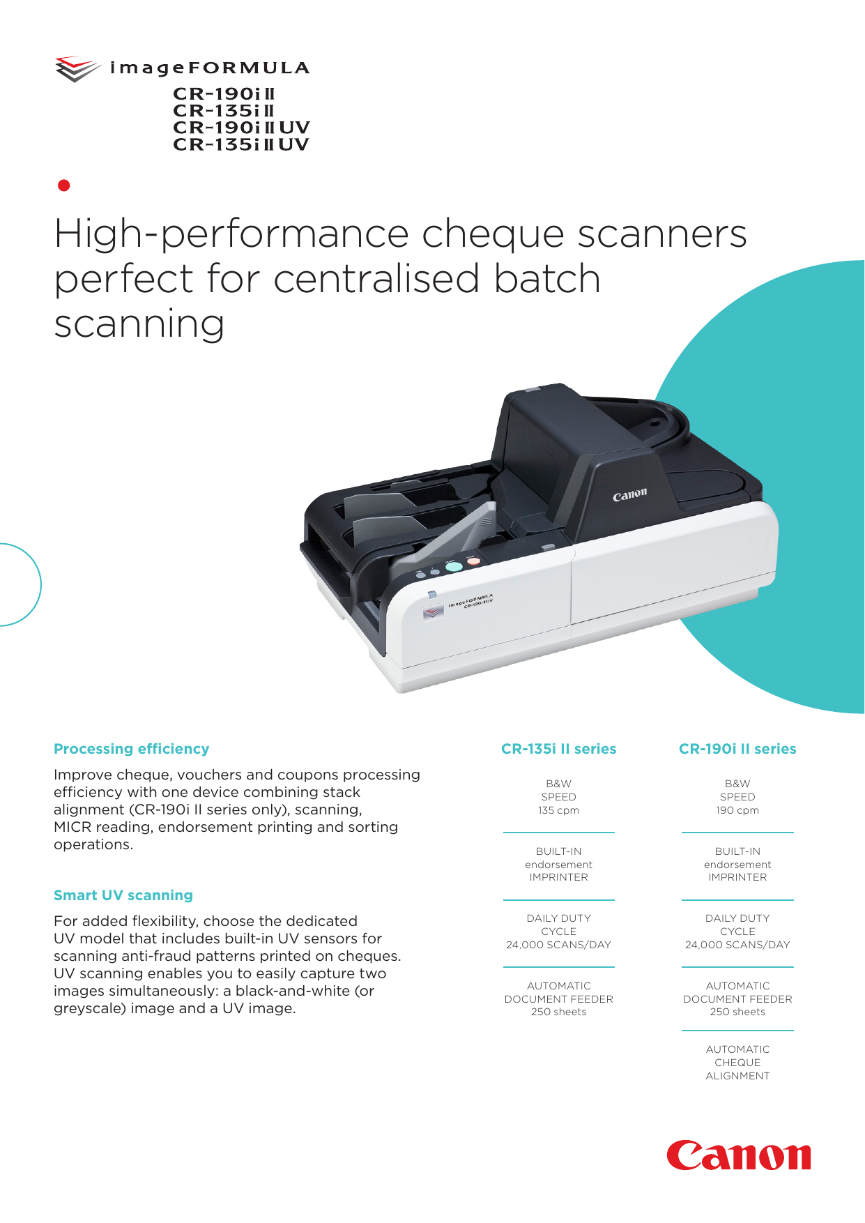High Performance Cheque Scanners Perfect For Centralised Batch
