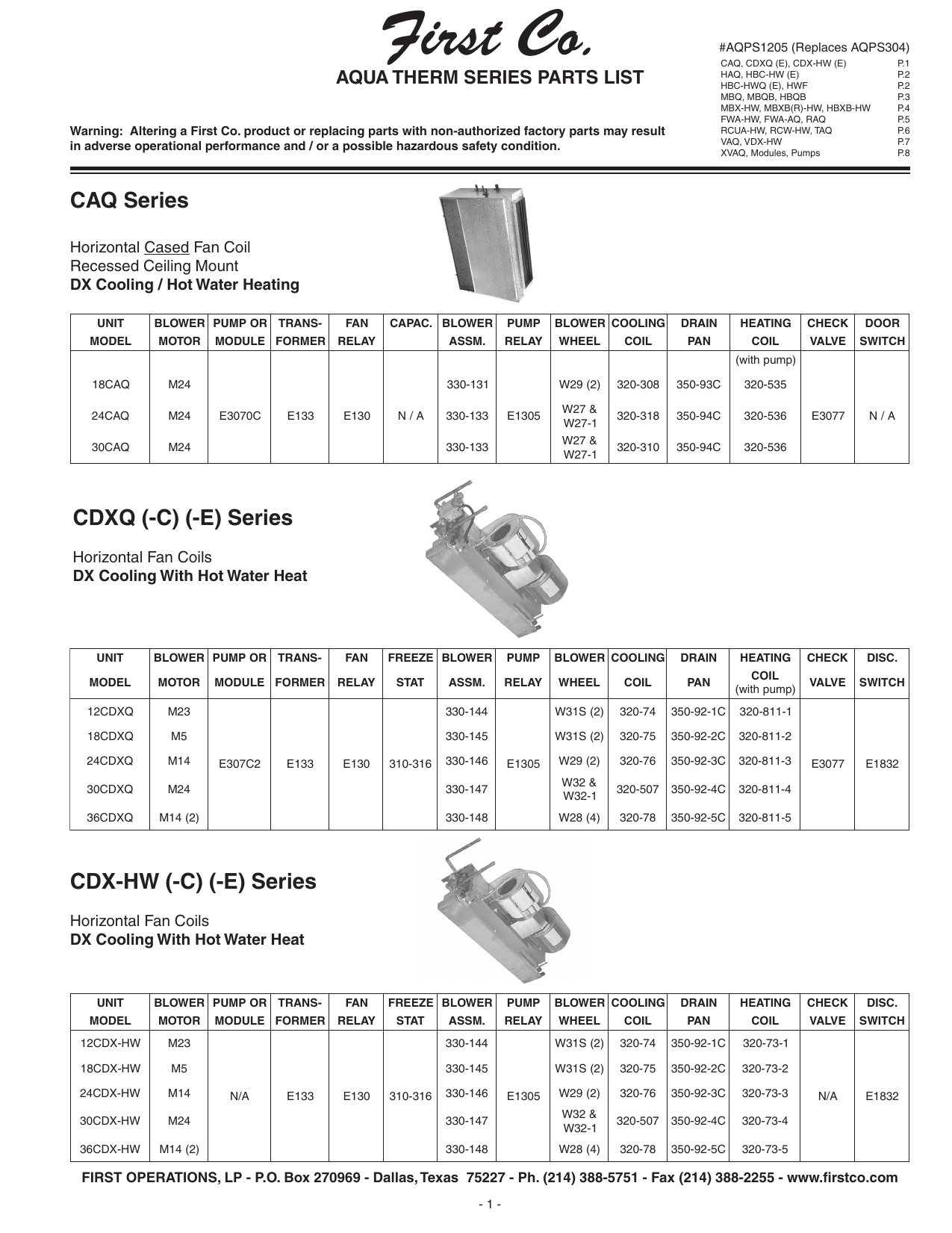 first co 24hbxb hw