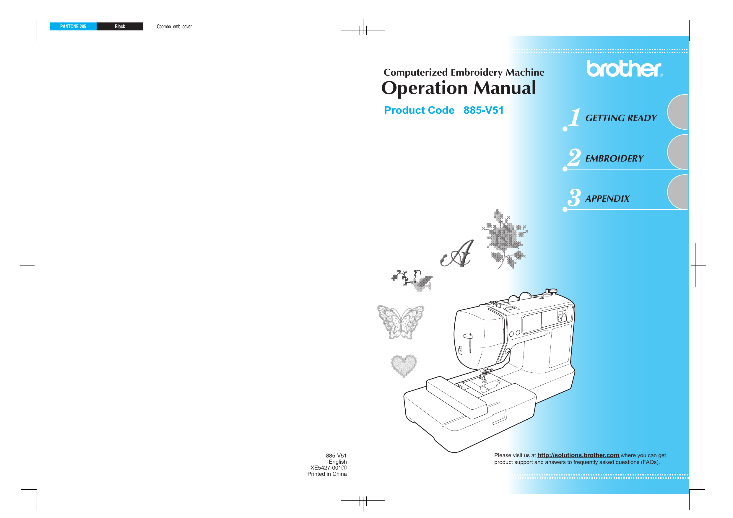 Brother XE5427001 Sewing Machine User manual Manualzz