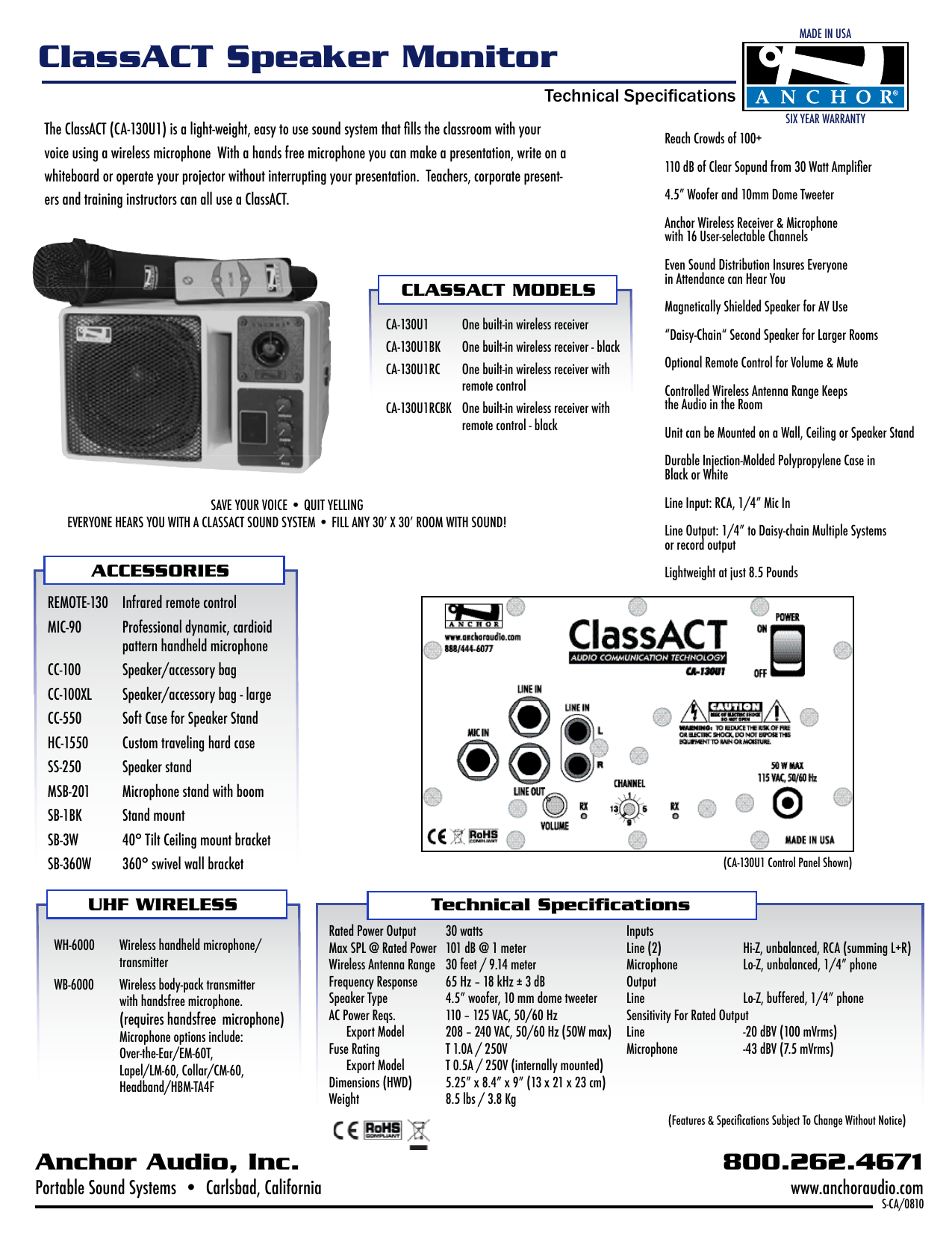 Classact Speaker Monitor Puerto Rico Suppliers Com Manualzz Com