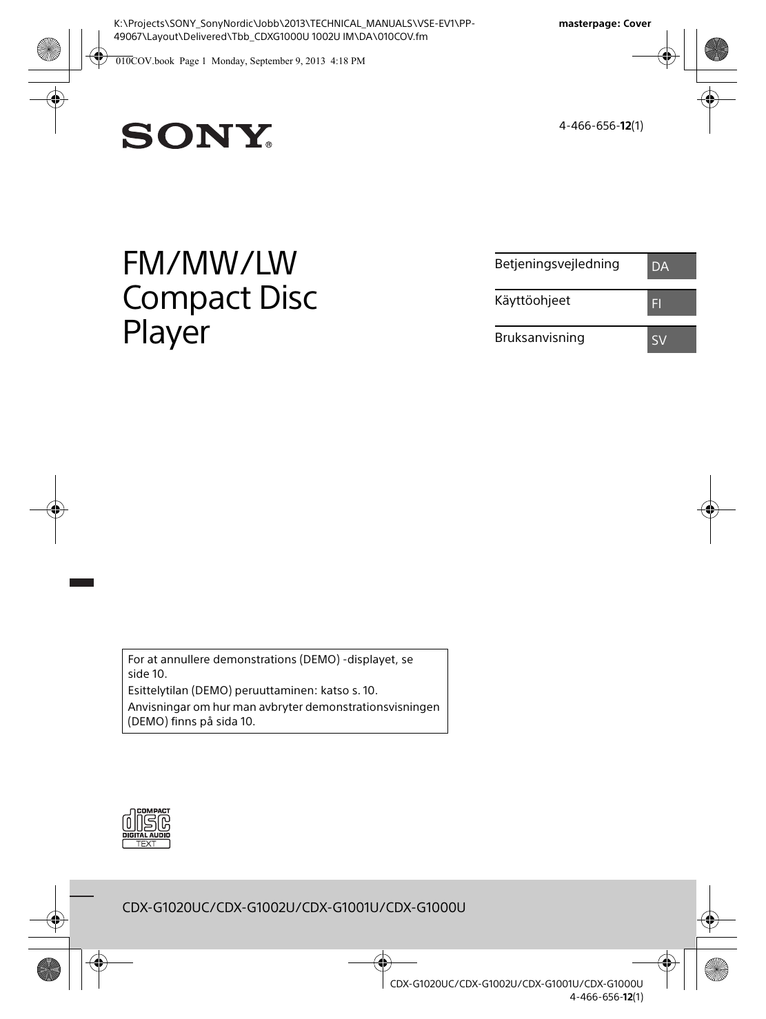 Схема sony cdx g1000ue