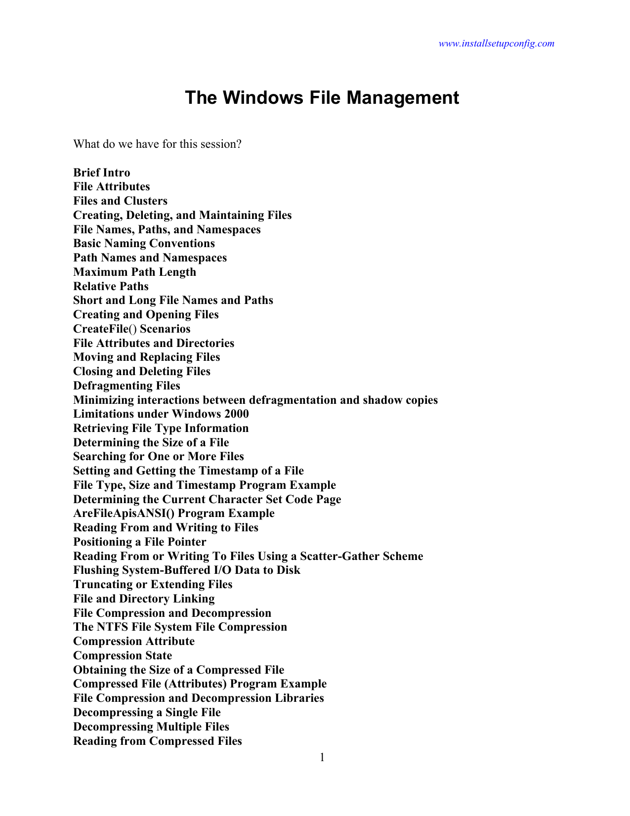 The Windows Win32 File Management Tutorial Manualzz