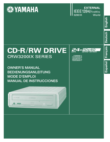 Yamaha CRW3200IX User manual | Manualzz