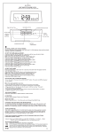 Accutime 14927 NAPA LCD Alarm Clock User Manual