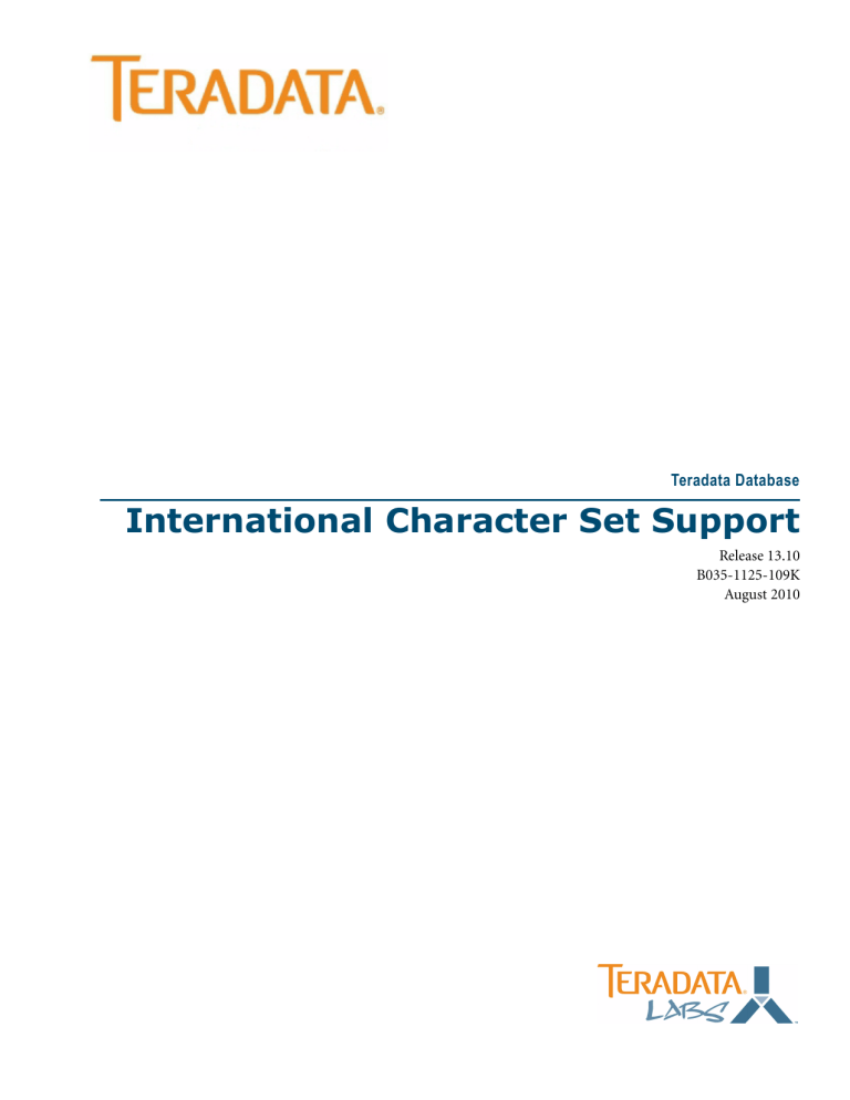 International Character Set Support Manualzz