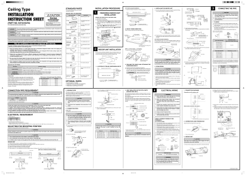 Installation Instruction Sheet 