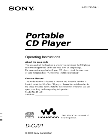 Portable CD Player | Manualzz