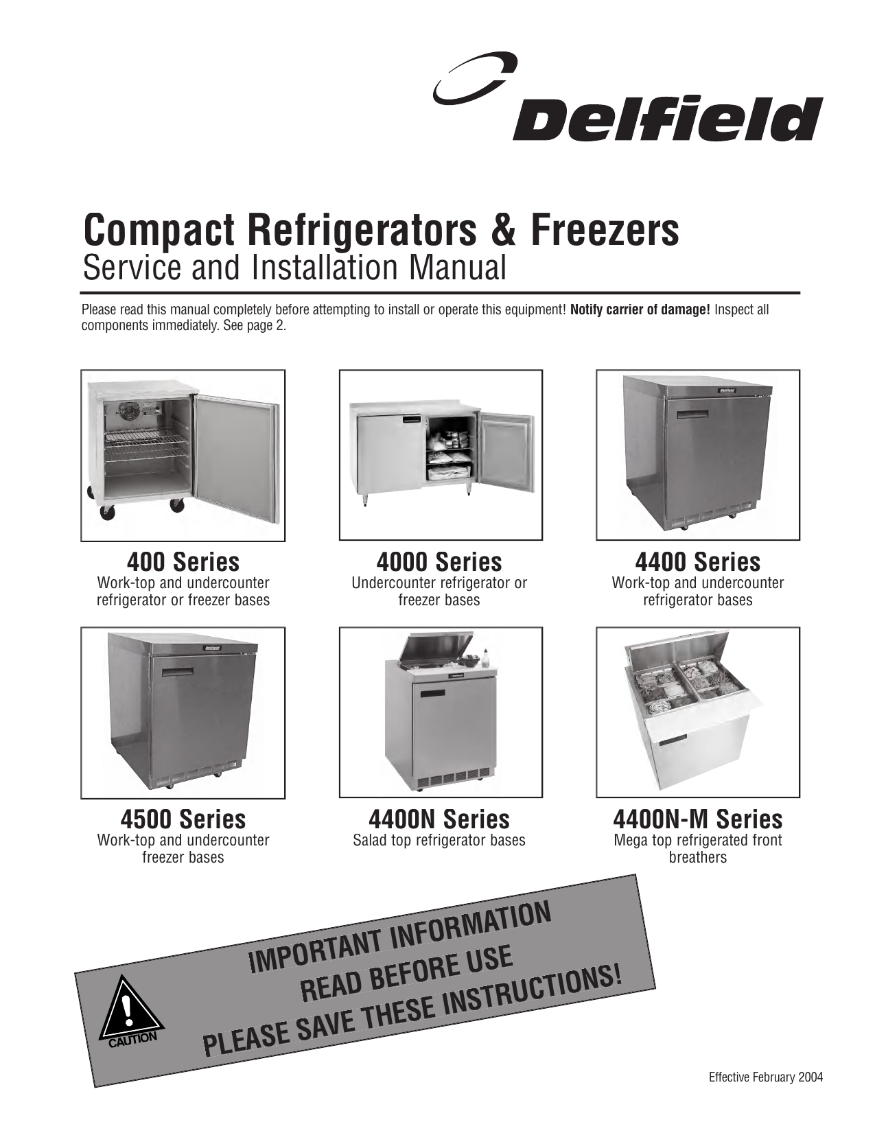 Delfield service manual and replacement parts list Manualzz