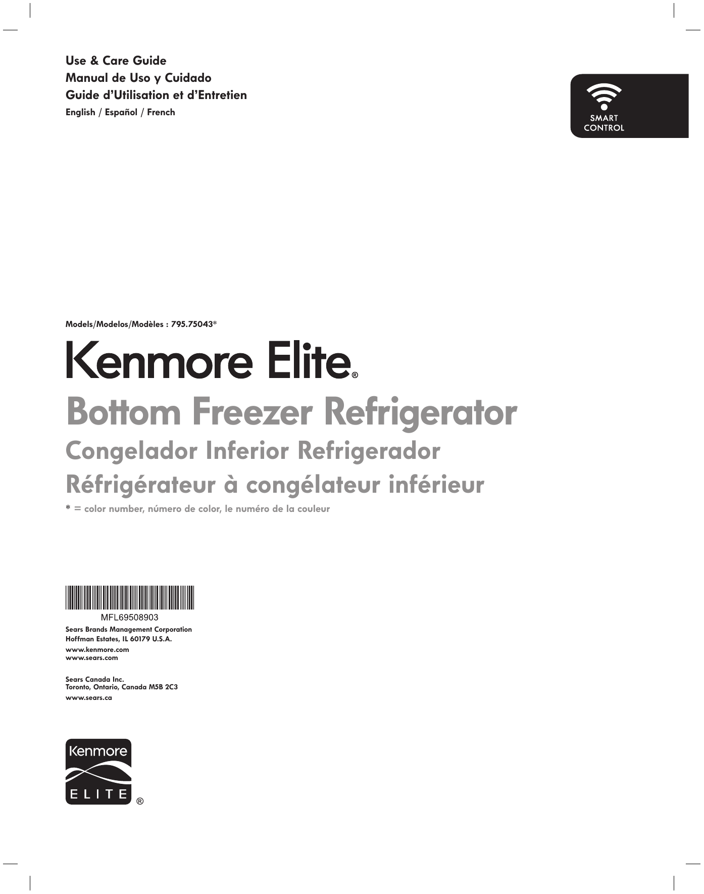Kenmore Elite 75042 75043 75049 Owner S Manual Manualzz