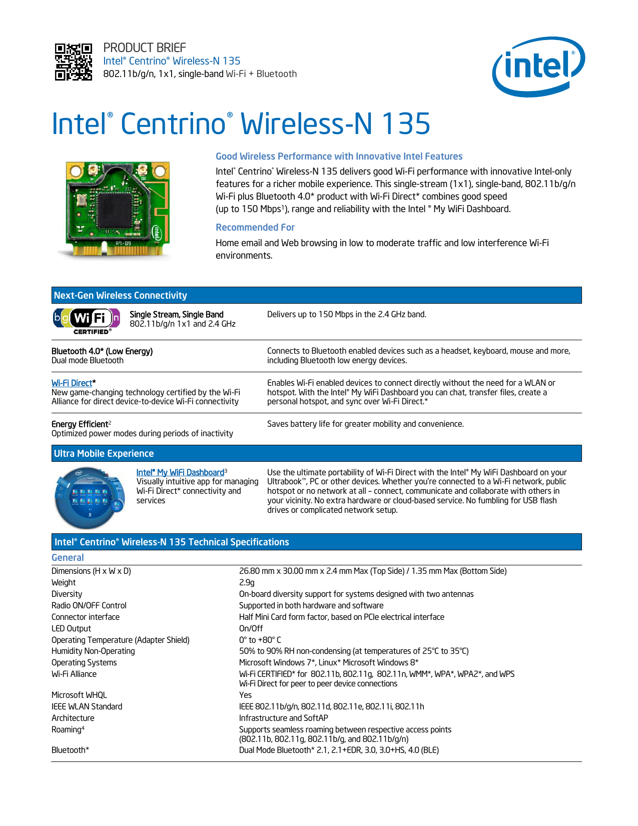 centrino wireless n 2230 specs